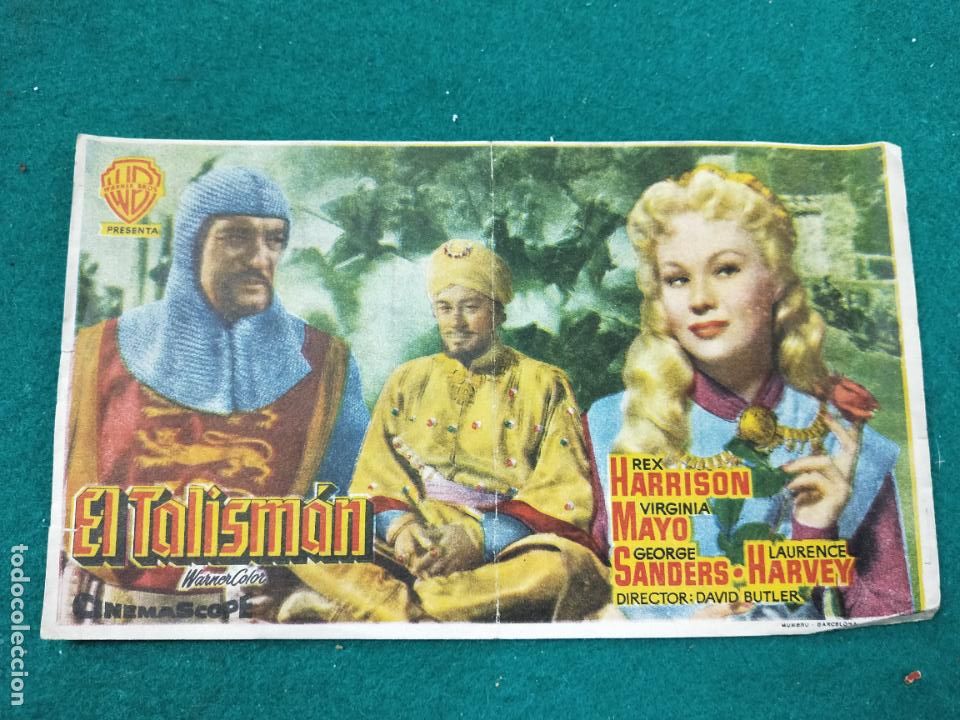 Cine: EL TALISMAN. REX HARRISON - VIRGINIA MAYO. PROGRAMA DE CINE CON PUBLICIDAD. - Foto 1