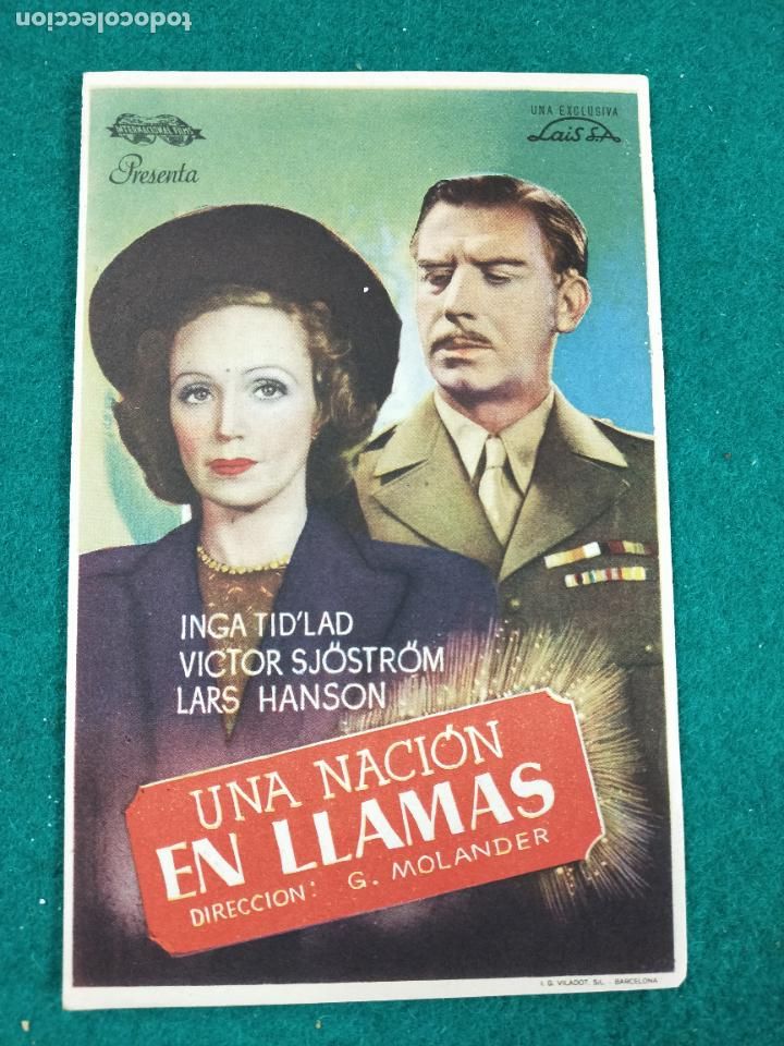 Cine: UNA NACION EN LLAMAS. PROGRAMA DE CINE. - Foto 1