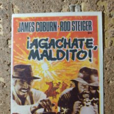 Folhetos de mão de filmes antigos de cinema: FOLLETO DE MANO DE LA PELICULA AGACHATE MALDITO. Lote 335496018