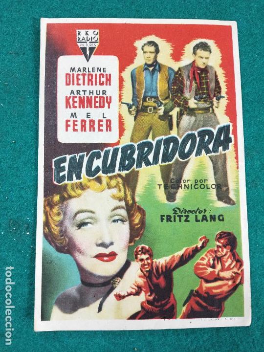 Cine: ENCUBRIDORA. MARLENE DIETRICH. DIR. FRITZ LANG. PROGRAMA DE CINE. . - Foto 1