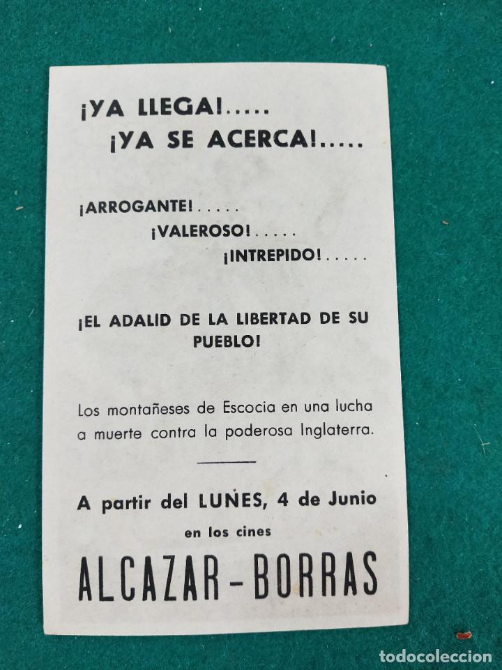 Cine: ROB ROY EL GRAN REBELDE. PROGRAMA DE CINE CON PUBLICIDAD. - Foto 2