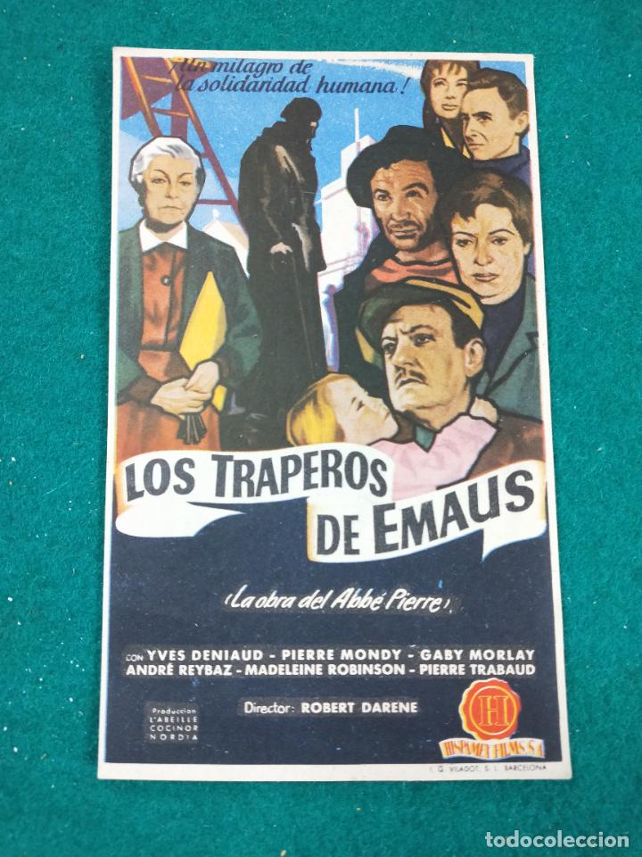 Cine: LOS TRAPEROS DE EMAUS. PROGRAMA DE CINE CON PUBLICIDAD. - Foto 1
