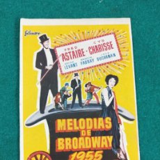 Cine: MELODIAS DE BROADWAY 1955. FRED ASTAIRE - CYD CHARISSE, PROGRAMA DE CINE CON PUBLICIDAD.