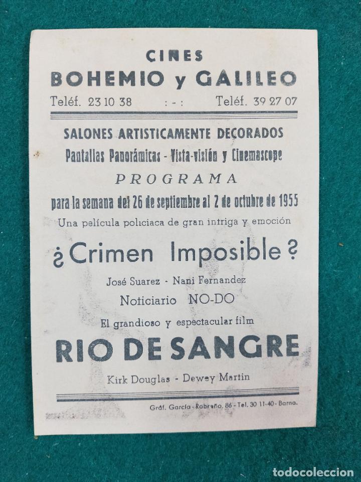 Cine: RIO DE SANGRE. KIRK DOUGLAS. PROGRAMA DE CINE CON PUBLICIDAD. - Foto 2