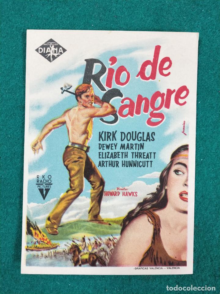 Cine: RIO DE SANGRE. KIRK DOUGLAS. PROGRAMA DE CINE CON PUBLICIDAD. - Foto 1