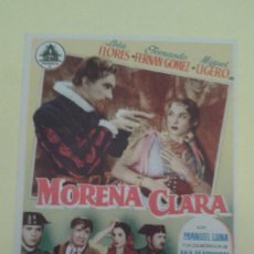 Cine: MORENA CLARA LOLA FLORES ORIGINAL SENCILLO C.P. CINE SUR SEVILLA BUEN ESTADO. Lote 336580343