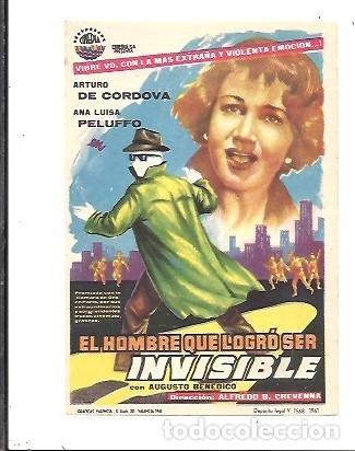 Cine: PROGRAMA DE CINE EL HOMBRE QUE LOGRO SER INVISIBLE - Foto 1