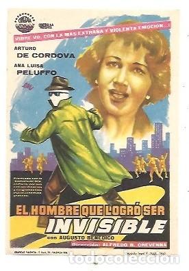 Cine: PROGRAMA DE CINE EL HOMBRE QUE LOGRO SER INVISIBLE - Foto 1