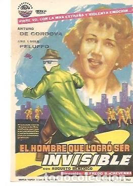 Cine: PROGRAMA DE CINE EL HOMBRE QUE LOGRO SER INVISIBLE - Foto 1