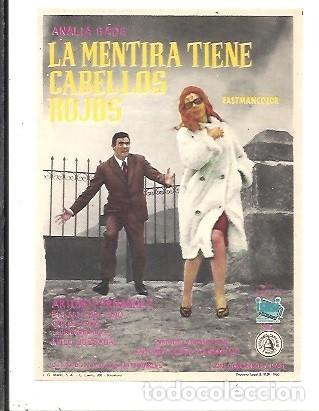Cine: PROGRAMA DE CINE LA MENTIRA TIENE CABELLOS ROJOS - Foto 1