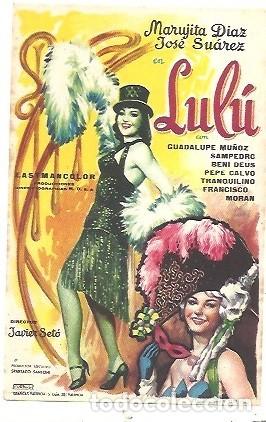 Cine: PROGRAMA DE CINE LULU MARUJITA DIAZ JOSE SUAREZ - Foto 1