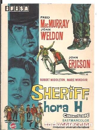 Cine: PROGRAMA DE CINE SHERIFF HORA H FRED MAC MURRAY - Foto 1