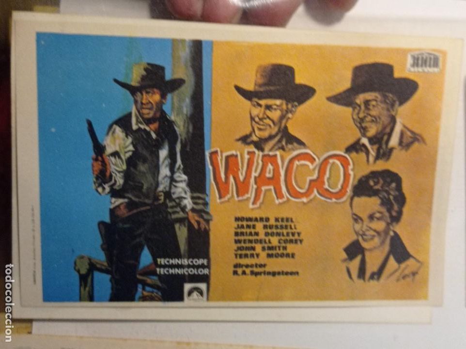 Cine: FOLLETO ORIGINAL PELICULA waco - Foto 1