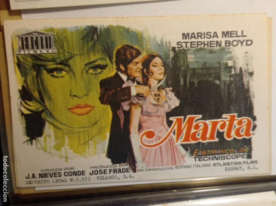 Cine: FOLLETO ORIGINAL PELICULA marta - Foto 1
