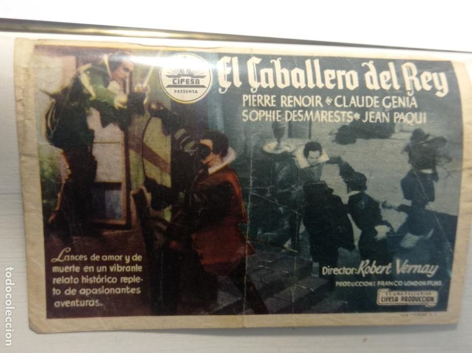 Cine: FOLLETO ORIGINAL PELICULA el caballero del rey