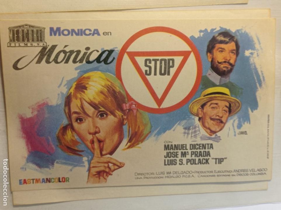 Cine: FOLLETO ORIGINAL PELICULA M&oacute;nica - Foto 1