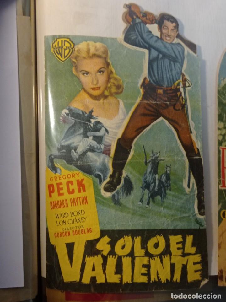 Cine: FOLLETO ORIGINAL PELICULA solo el valiente - Foto 1