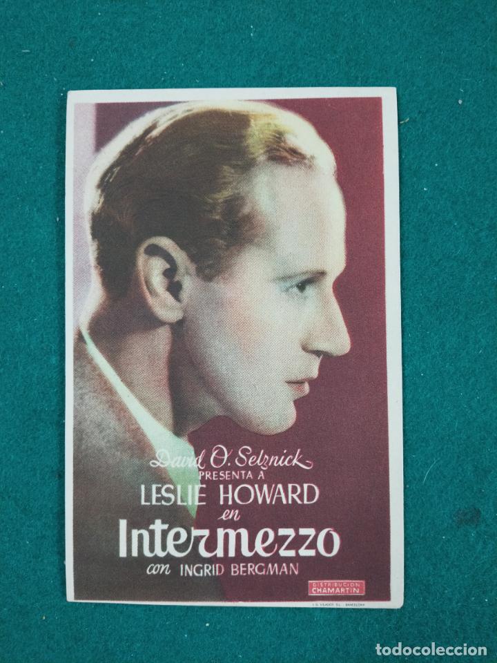 Cine: INTERMEZZO. LESLIE HOWARD. PROGRAMA DE CINE. - Foto 1