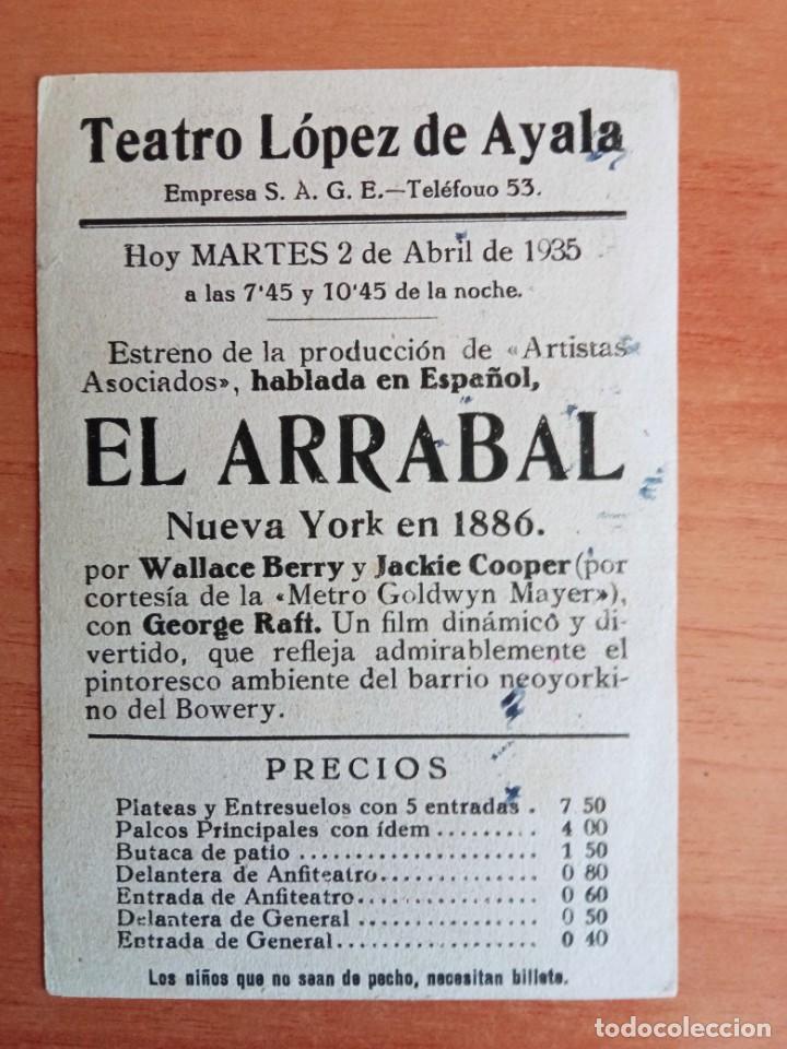 Cine: AL3--- PROGRAMAS DE CINE-- EL ARRABAL (c/t) - Foto 2