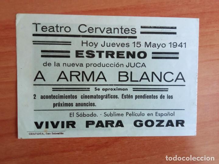 Cine: 1- PROGRAMAS DE CINE --A ARMA BLANCA - Foto 5