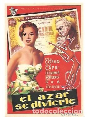 Cine: PROGRAMA DE CINE EL AZAR SE DIVIERTE - Foto 1