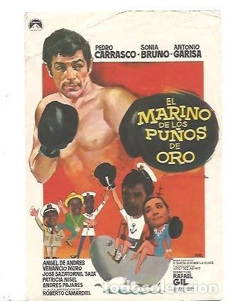 Cine: PROGRAMA DE CINE EL MARINO DE LOS PU&Ntilde;OS DE ORO PEDRO CARRASCO - Foto 1