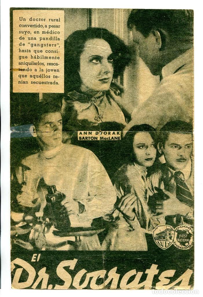 Cine: EL DOCTOR S&Oacute;CRATES, con Paul Muni. - Foto 1