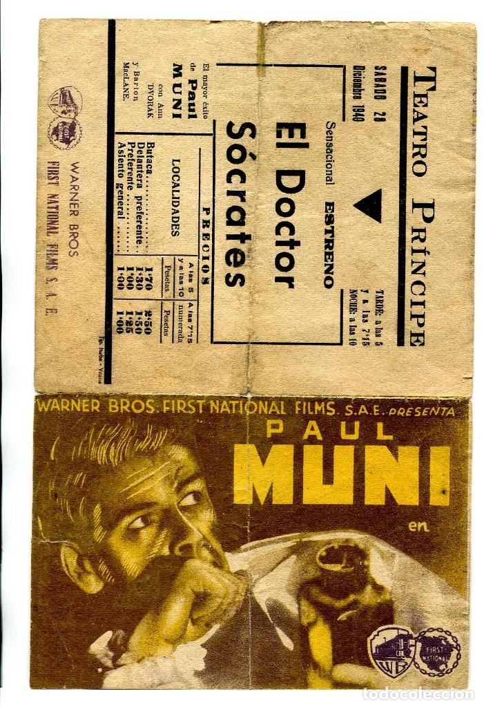 Cine: EL DOCTOR S&Oacute;CRATES, con Paul Muni. - Foto 2