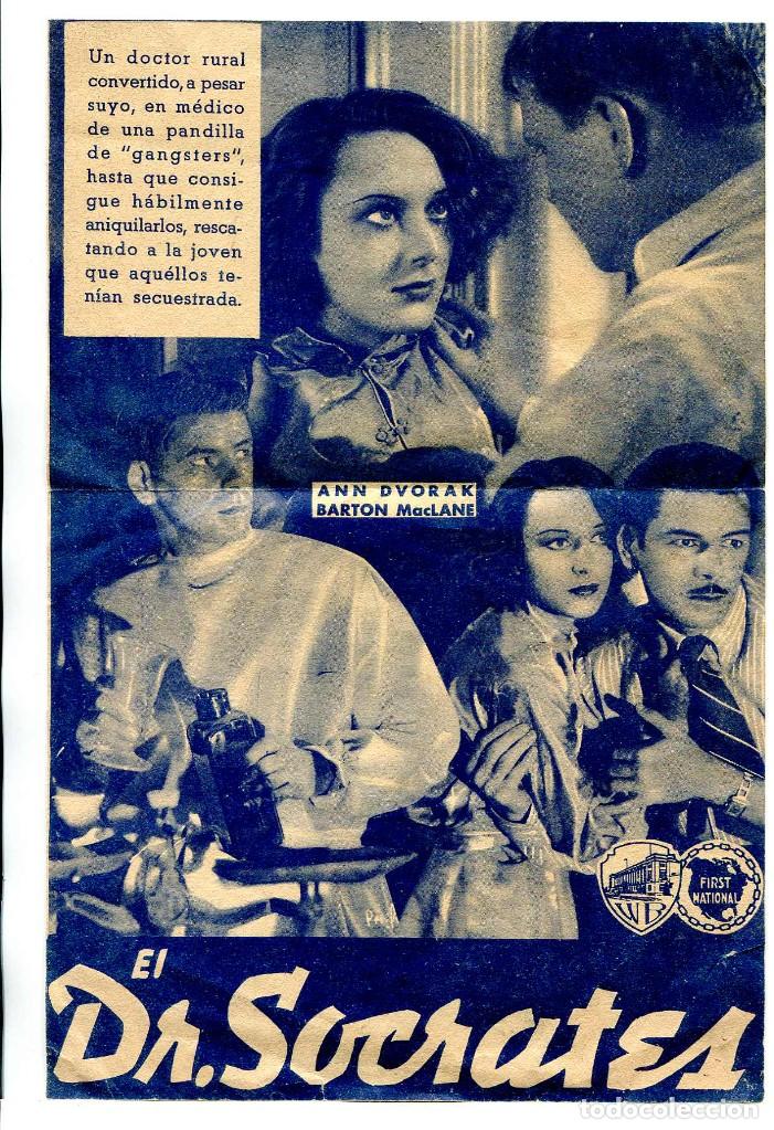 Cine: EL DOCTOR S&Oacute;CRATES, con Paul Muni. - Foto 1