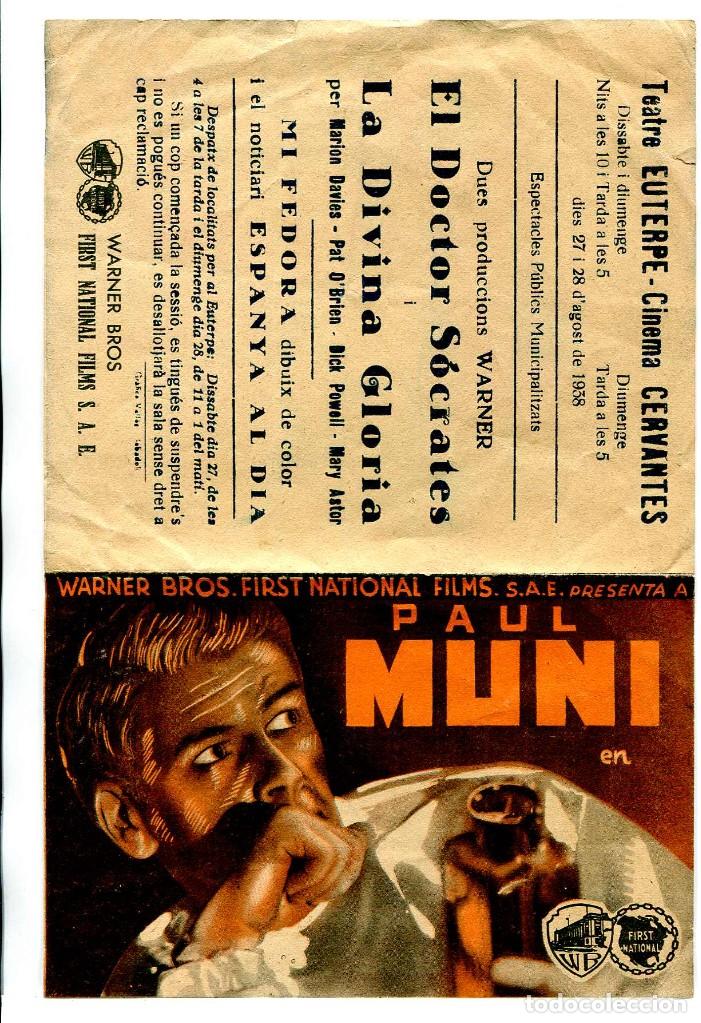 Cine: EL DOCTOR S&Oacute;CRATES, con Paul Muni. - Foto 2