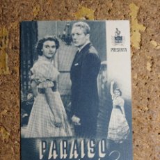  Foglietti di film di film antichi di cinema: FOLLETO DE MANO DOBLE DE LA PELICULA PARAISO ROBADO. Lote 338187868