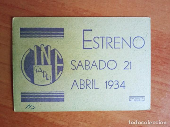 Cine: PROGRAMA CINE-- LA CIUDAD DE CARTON c/t verde - Foto 2