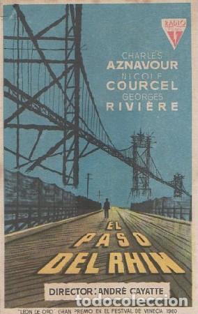  Flyers Publicitaires de films Anciens: PROGRAMA DE CINE: EL PASO DEL RHIN PC-5693