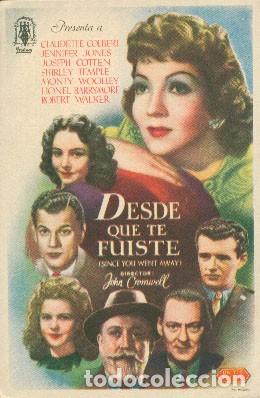 Cine: DESDE QUE TE FUISTE (Con publicidad) - Foto 1