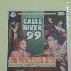 Cine: CALLE RIVER, 99 JOHN PAYNE ORIGINAL S.P.