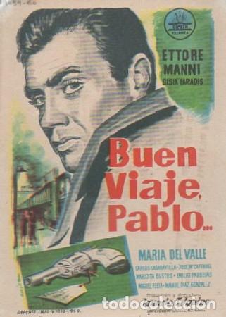 Cine: PROGRAMA DE CINE: BUEN VIAJE PABLO PC-5716 - Foto 1