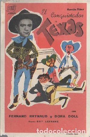 Cine: PROGRAMA DE CINE: EL CONQUISTADOR DE TEXAS PC-5727 - Foto 1