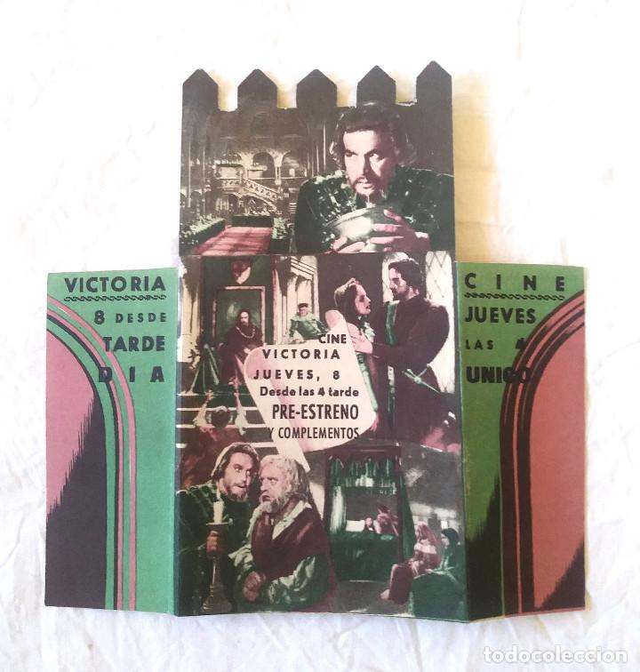 Cine: Ines de Castro a&ntilde;o 1945. Programa Triptico Troquelado Cine Victoria - Foto 3