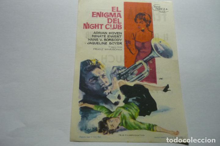 Cine: programa el enigma del night club -adrian hoven publicidad - Foto 1