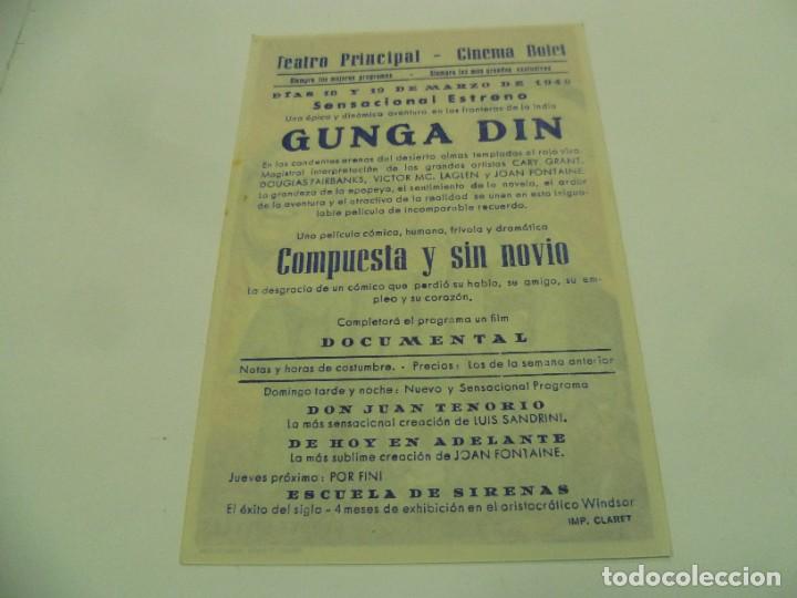 Cine: Programa Gunga Din-Teatro Principal-Cinema Bolel - Foto 2