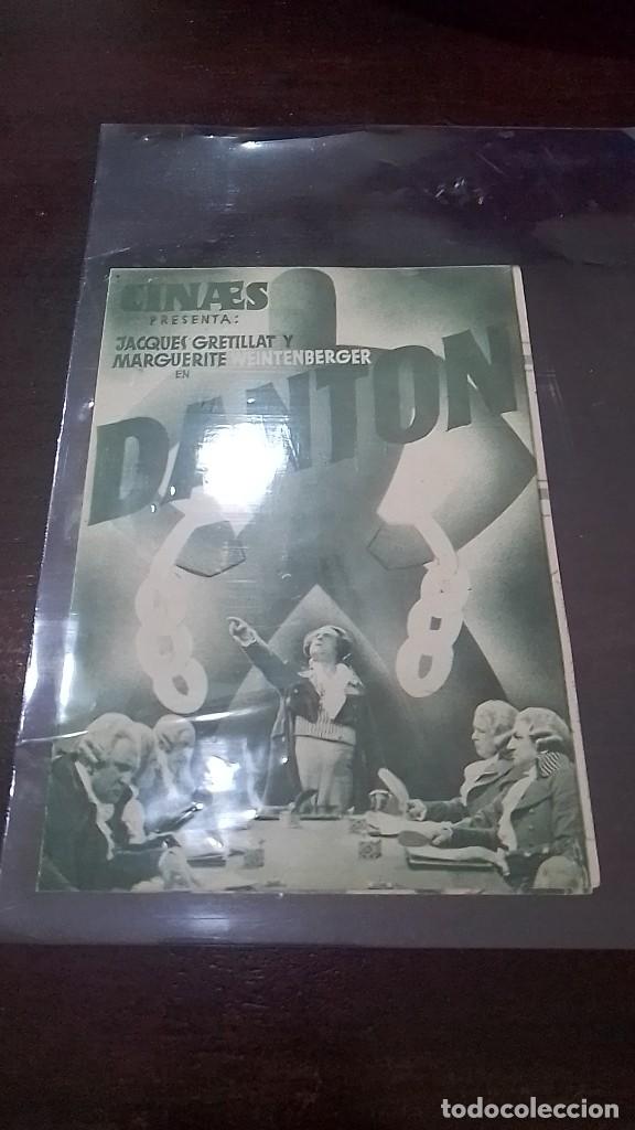 Cine: PROGRAMA O FOLLETO DE MANO DE CINE doble danton - Foto 2