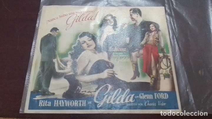 Cine: PROGRAMA O FOLLETO DE MANO DE CINE doble gilda - Foto 1
