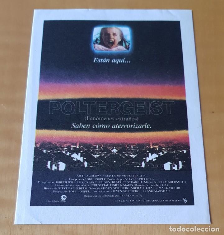 Cine: Folletos de mano POLTERGEIST - Foto 1
