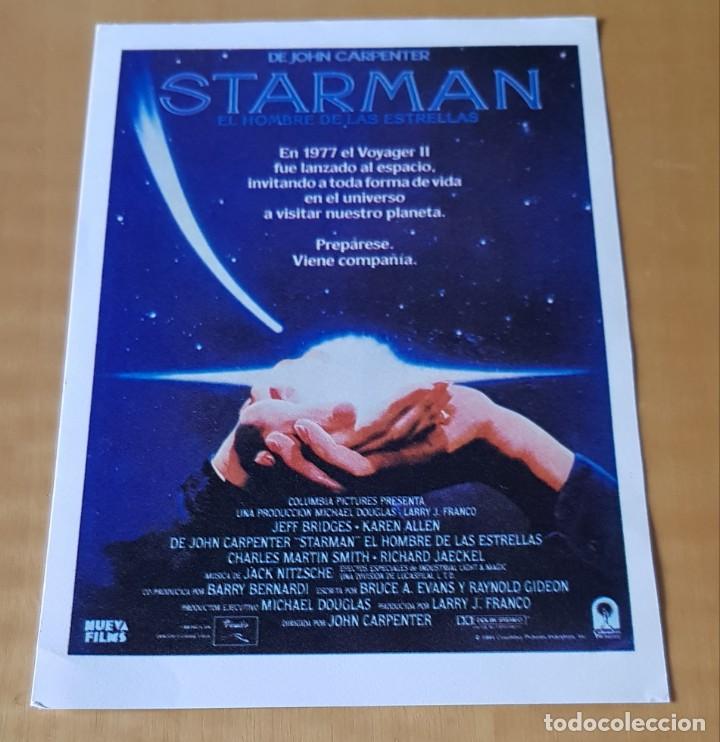 Cine: Folleto de mano STARMAN John Carpenter - Foto 1
