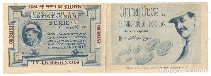 Cine: PTCC 130 EL PRINCIPE DEL DOLAR PROGRAMA DOBLE MGM CHARLEY CHASE RITA REY HAL ROACH - Foto 1