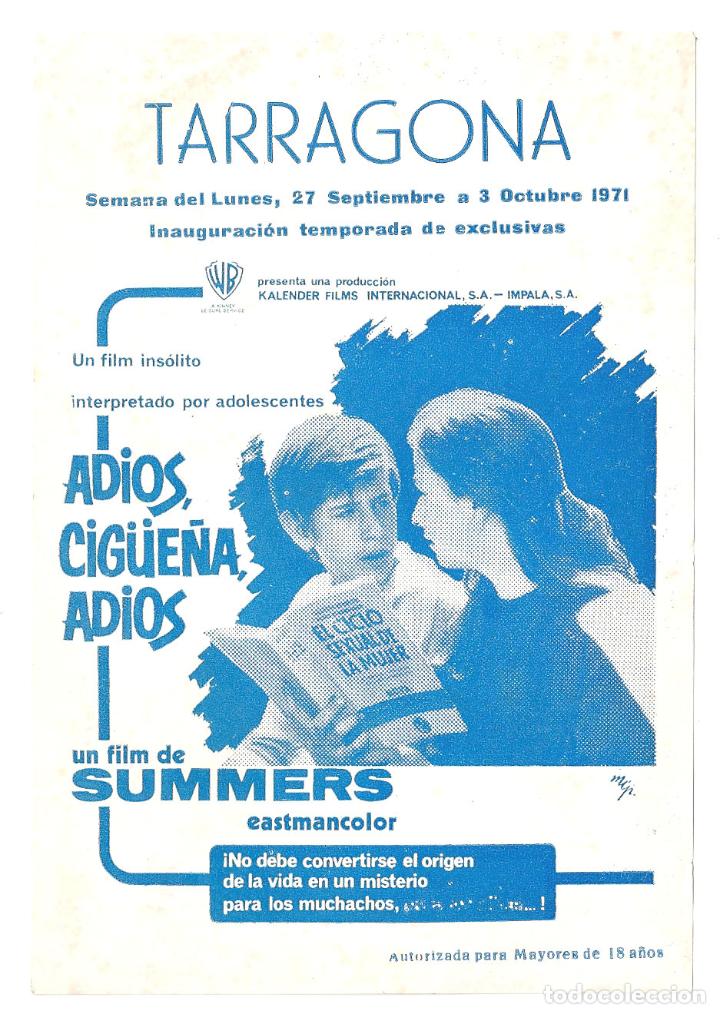 Cine: PTCC 131 ADIOS CIG&Uuml;E&Ntilde;A ADIOS PROGRAMA LOCAL WARNER MANUEL SUMMERS - Foto 1
