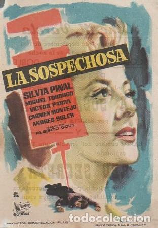  Flyers Publicitaires de films Anciens: PROGRAMA DE CINE: LA SOSPECHOSA PC-5731