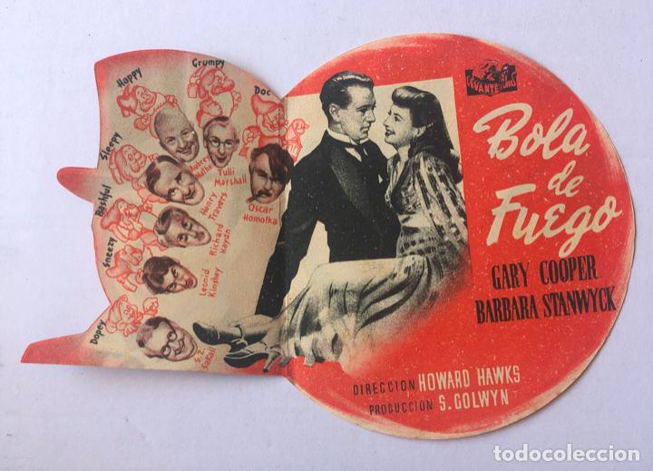 Cine: BOLA DE FUEGO, CARY COOPER - PROGRAMA TROQUELADO - Foto 2