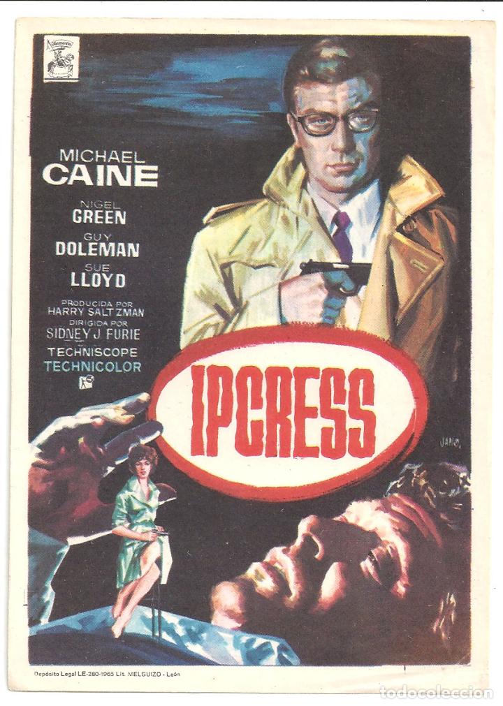 Cine: PTCC 141 IPCRESS PROGRAMA SENCILLO CHAMARTIN MICHAEL CAINE - Foto 1