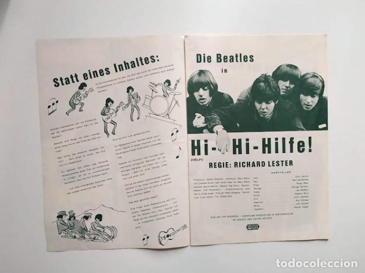 Cine: PGGAL 05 HELP THE BEATLES PROGRAMA GUIA LIBRITO ORIGINAL ALEMAN - Foto 5